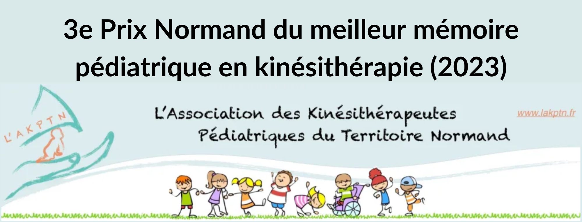 Pauline BELAIR, étudiante à l’IFMK d’Alençon est lauréate du Prix Normand du meilleur mémoire pédiatrique en kinésithérapie (édition 2023).